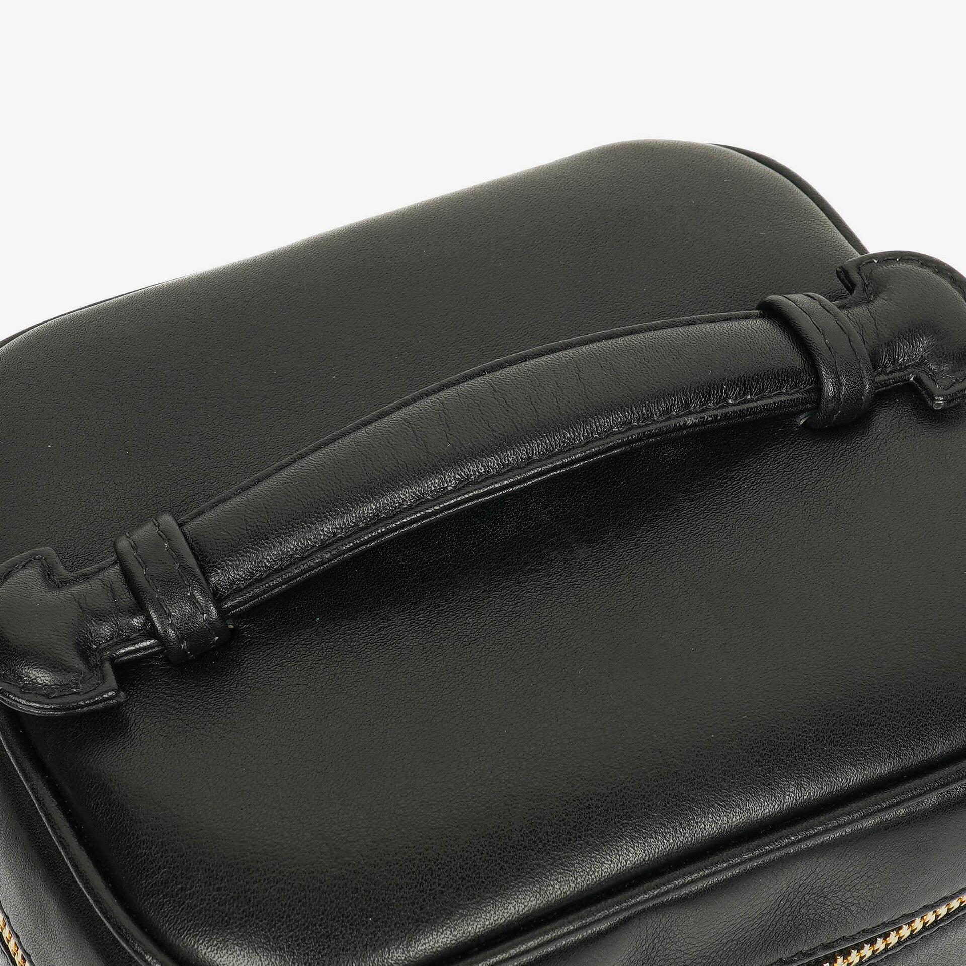 Chanel Vanity Case aus schwarzem Leder