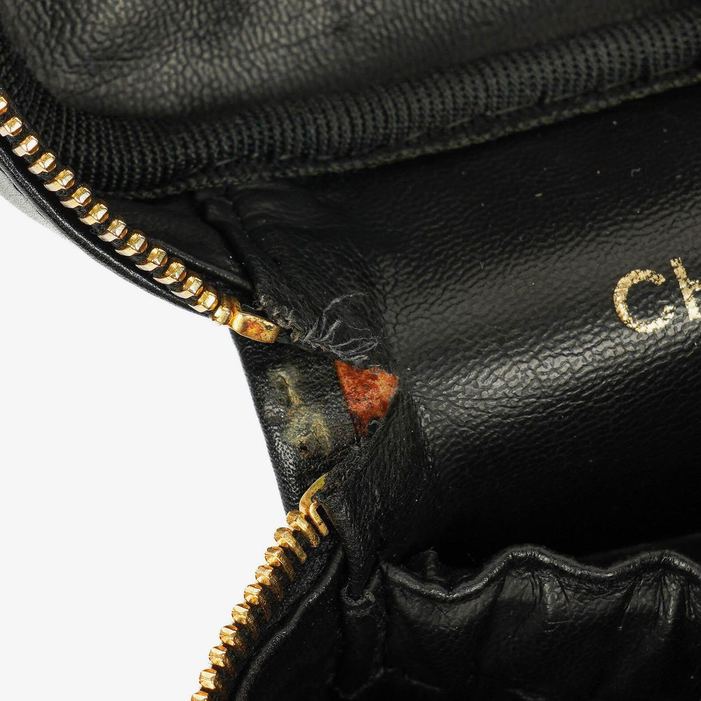 Chanel Vanity Case aus schwarzem Leder