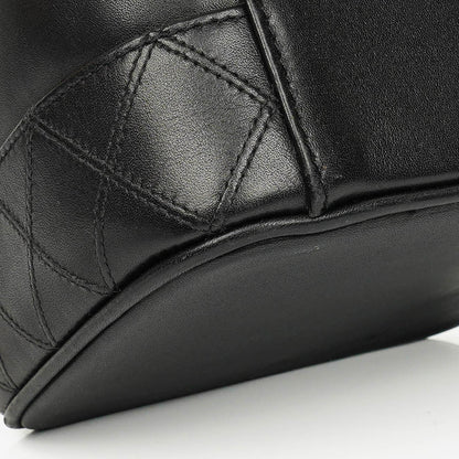 Chanel Vanity Case aus schwarzem Leder