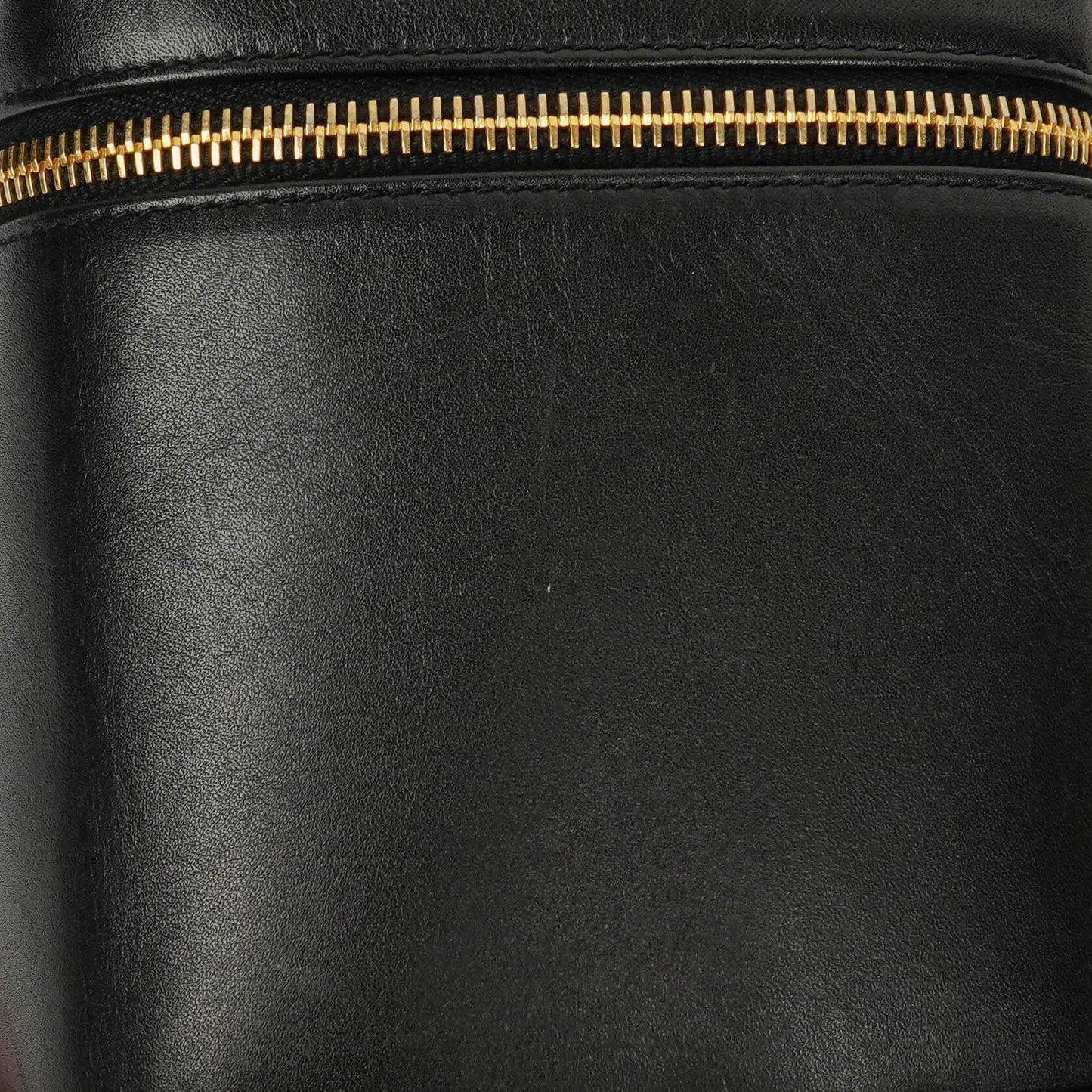 Chanel Vanity Case aus schwarzem Leder
