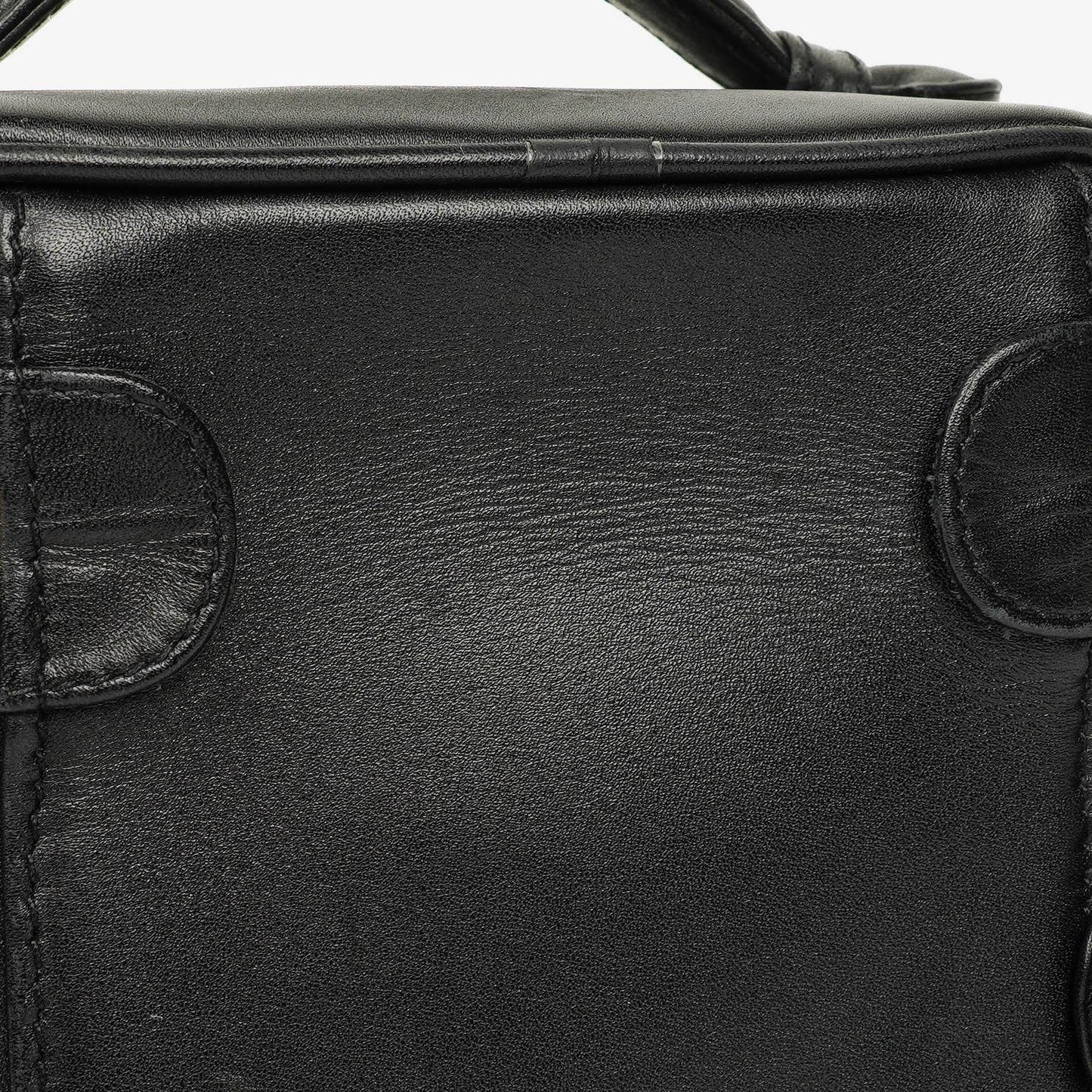 Chanel Vanity Case aus schwarzem Leder
