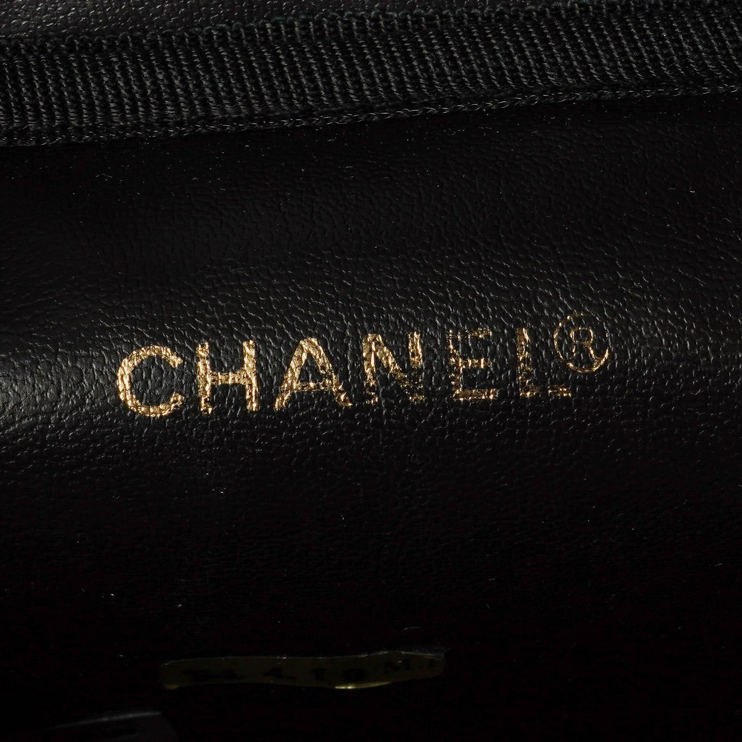 Chanel Vanity Case aus schwarzem Leder