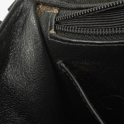 Chanel Coco ID Kettentasche aus schwarzem gestepptem Canvas