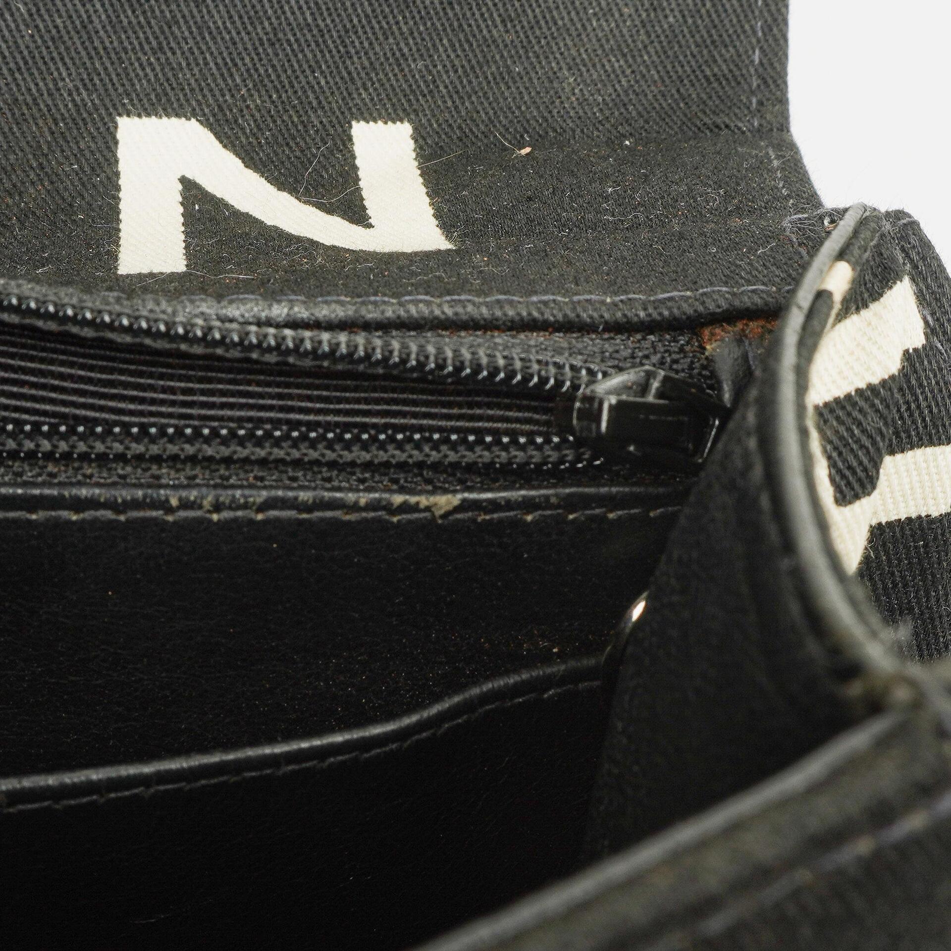 Chanel Coco ID Kettentasche aus schwarzem gestepptem Canvas