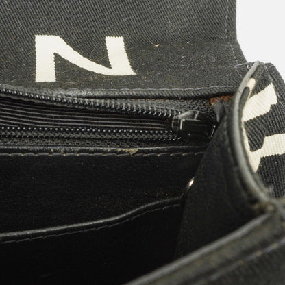 Chanel Coco ID Kettentasche aus schwarzem gestepptem Canvas