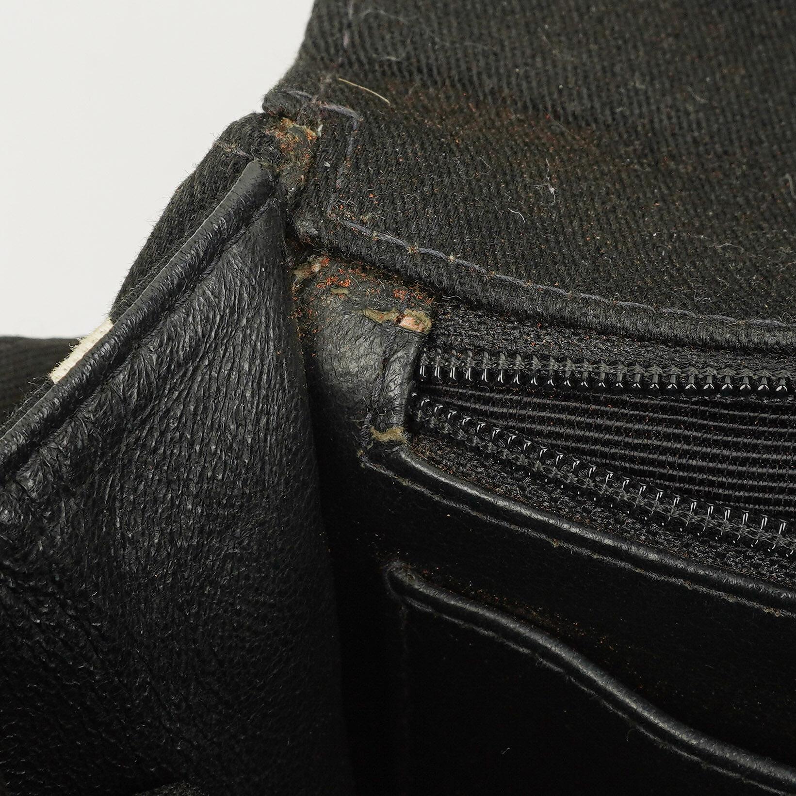 Chanel Coco ID Kettentasche aus schwarzem gestepptem Canvas