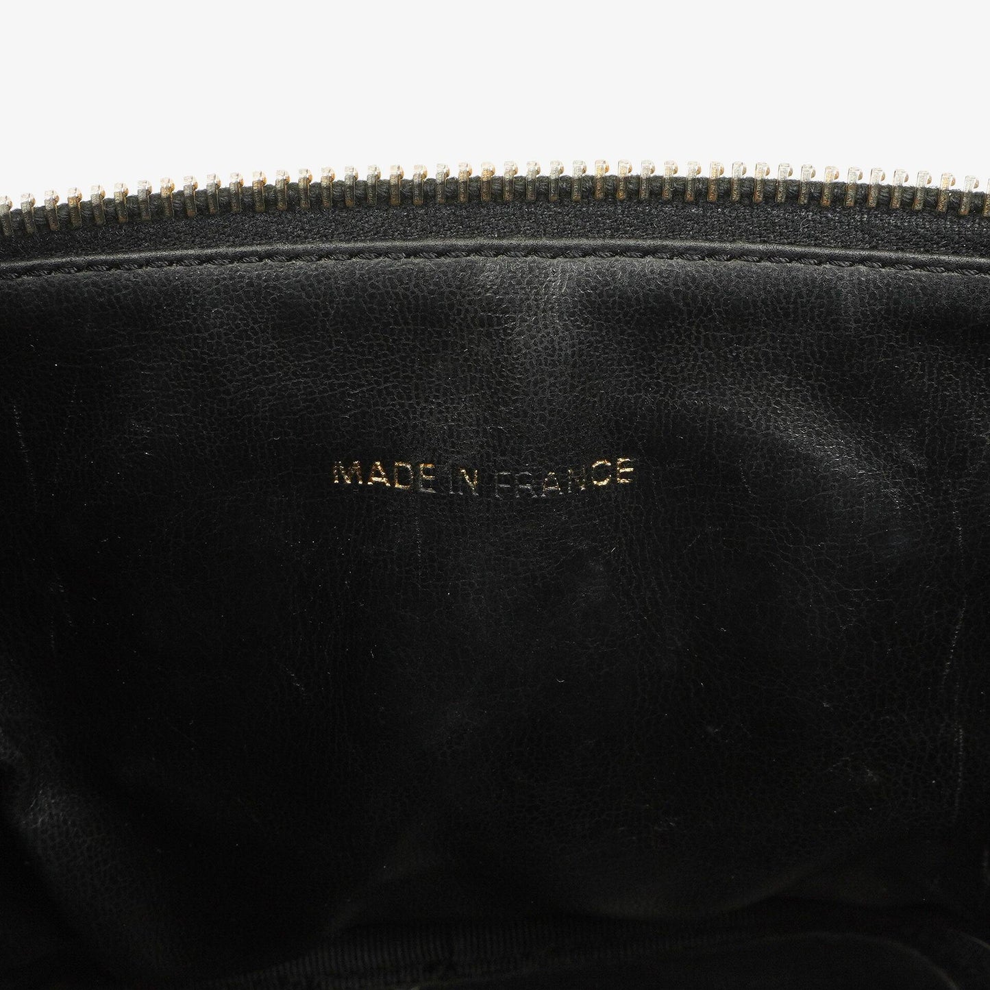 Chanel Vanity Case aus schwarzem gestepptem Kaviarleder