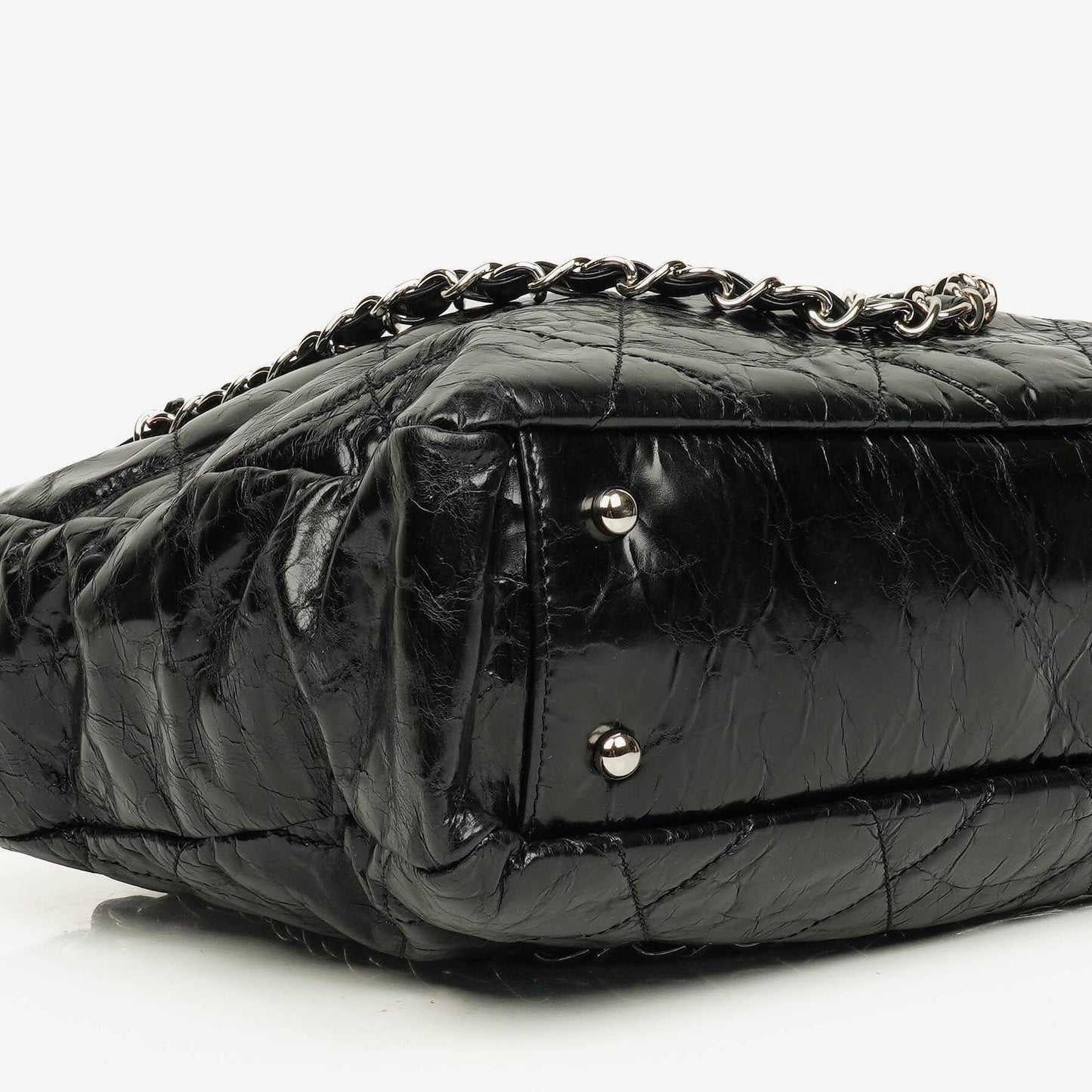 Chanel Portobello Tote Bag aus schwarzem gestepptem glasiertem Kalbsleder und Tweed