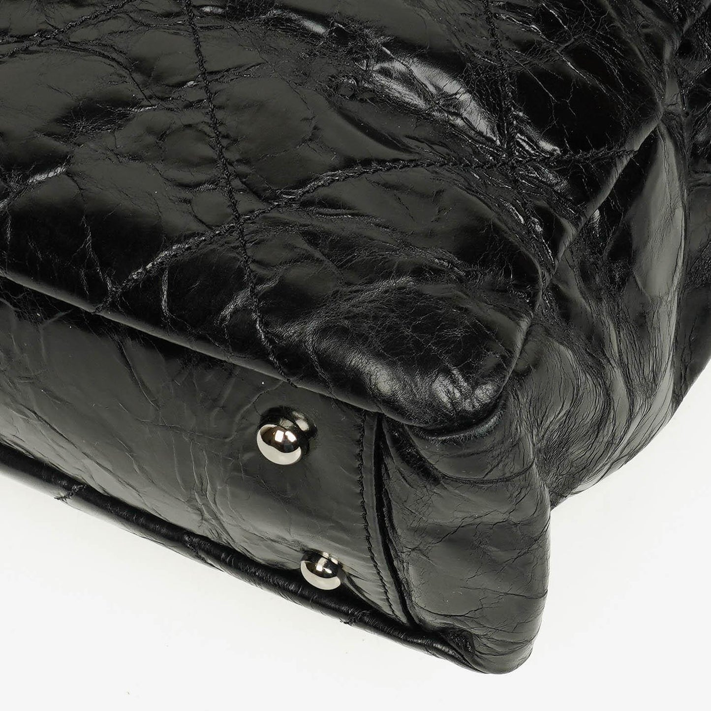 Chanel Portobello Tote Bag aus schwarzem gestepptem glasiertem Kalbsleder und Tweed