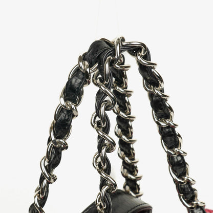 Chanel Portobello Tote Bag aus schwarzem gestepptem glasiertem Kalbsleder und Tweed
