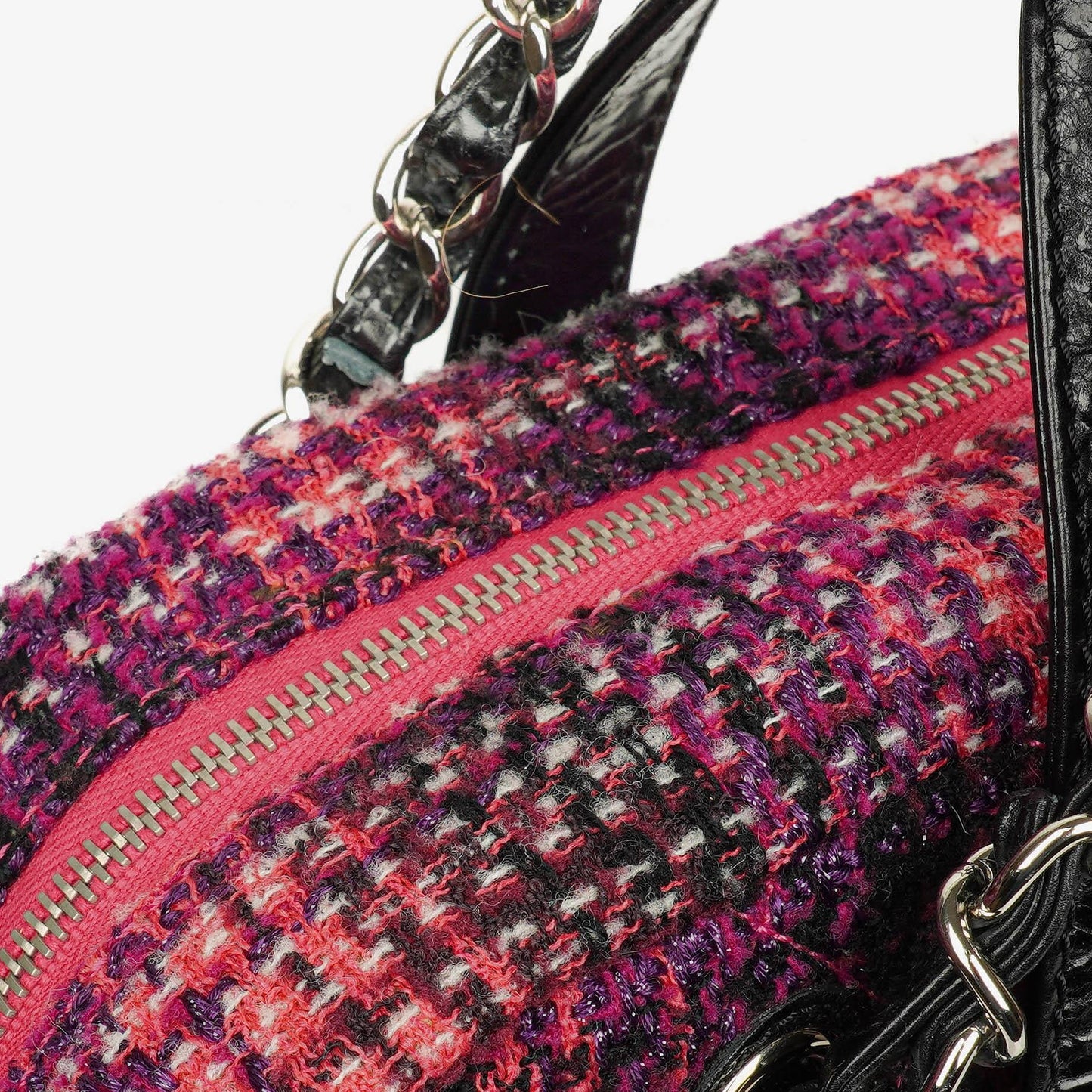 Chanel Portobello Tote Bag aus schwarzem gestepptem glasiertem Kalbsleder und Tweed