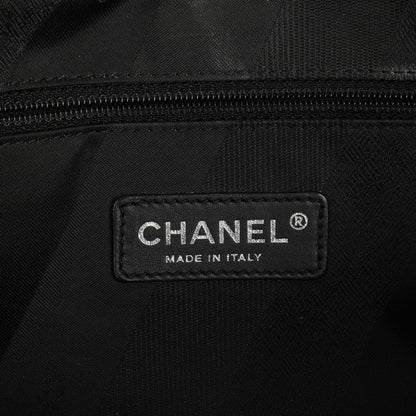 Chanel Portobello Tote Bag aus schwarzem gestepptem glasiertem Kalbsleder und Tweed