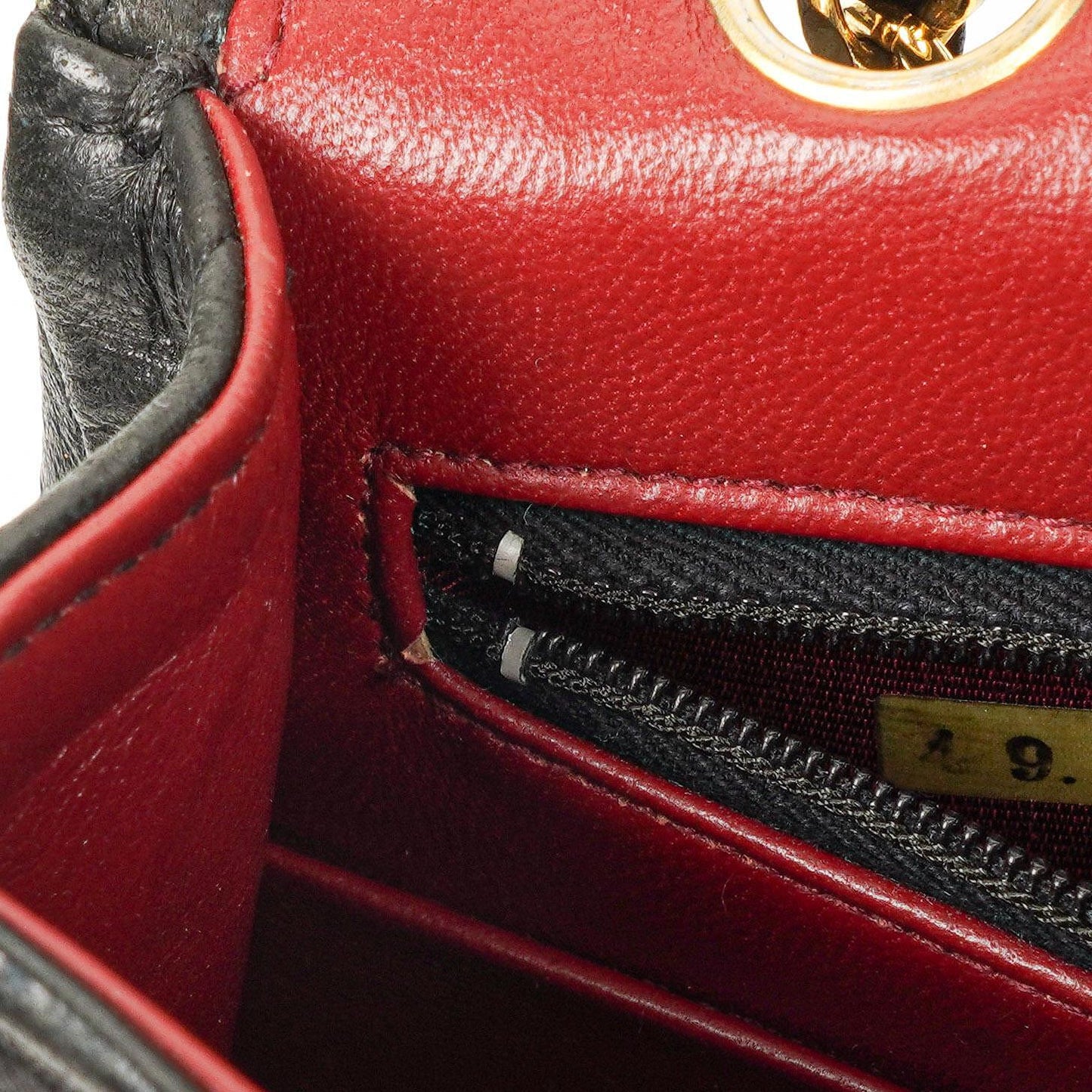 Chanel Full Flap Tasche aus schwarzem gestepptem Lammleder mit 24K Beschlägen