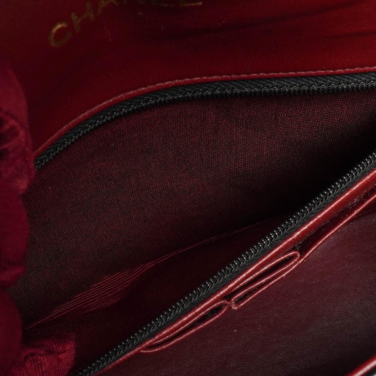 Chanel Full Flap Tasche aus schwarzem gestepptem Lammleder mit 24K Beschlägen