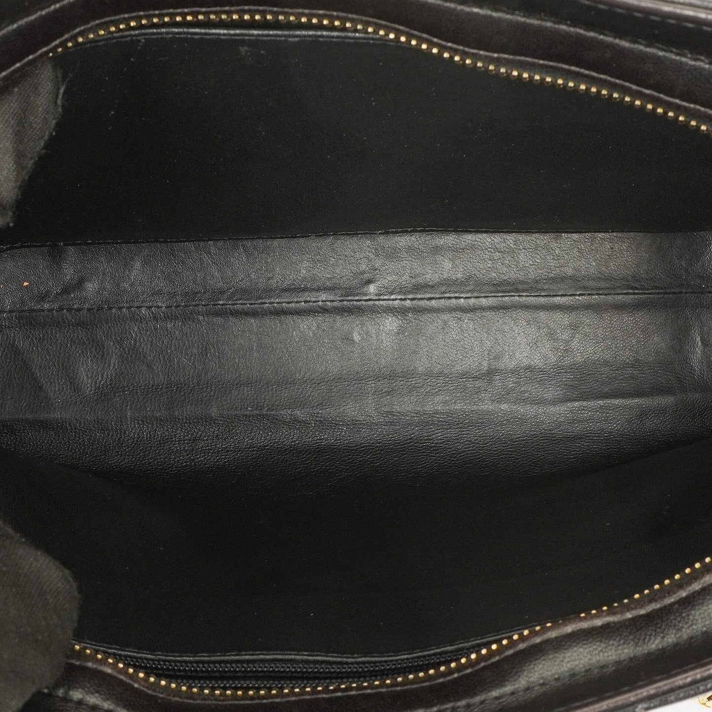 Chanel Schwarze Gestepptes Lammleder Schultertasche