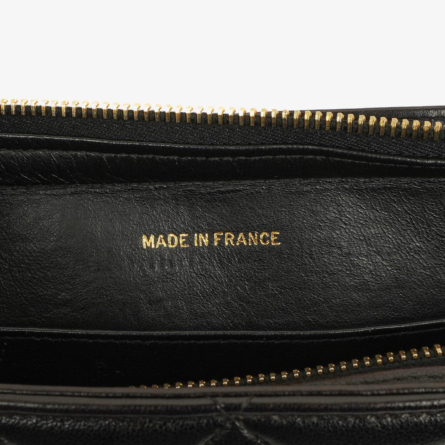 Chanel Schwarze Gestepptes Lammleder Schultertasche