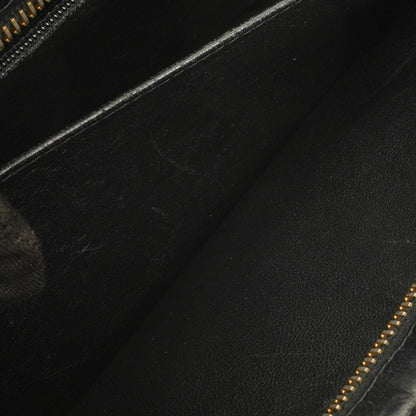 Chanel Schwarze Stepp-Lammleder Schultertasche