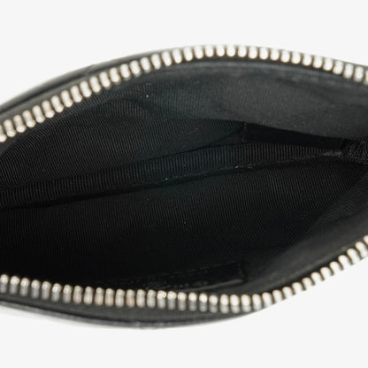 Chanel Kleine Cosmo Kosmetiktasche aus schwarzem gestepptem Lammleder