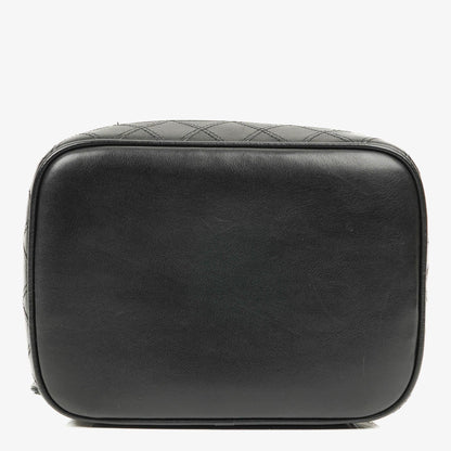 Chanel Timeless Kosmetiktasche Schwarz Lammleder Steppung