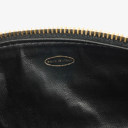 Chanel Timeless Kosmetiktasche Schwarz Lammleder Steppung