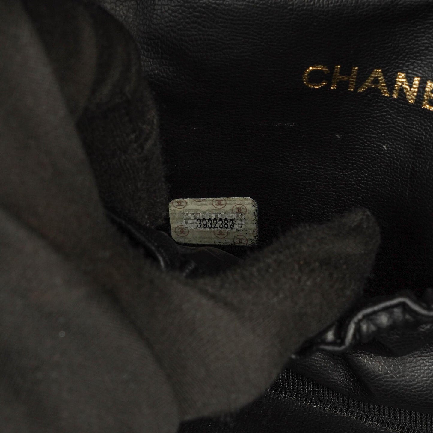 Chanel Timeless Kosmetiktasche Schwarz Lammleder Steppung