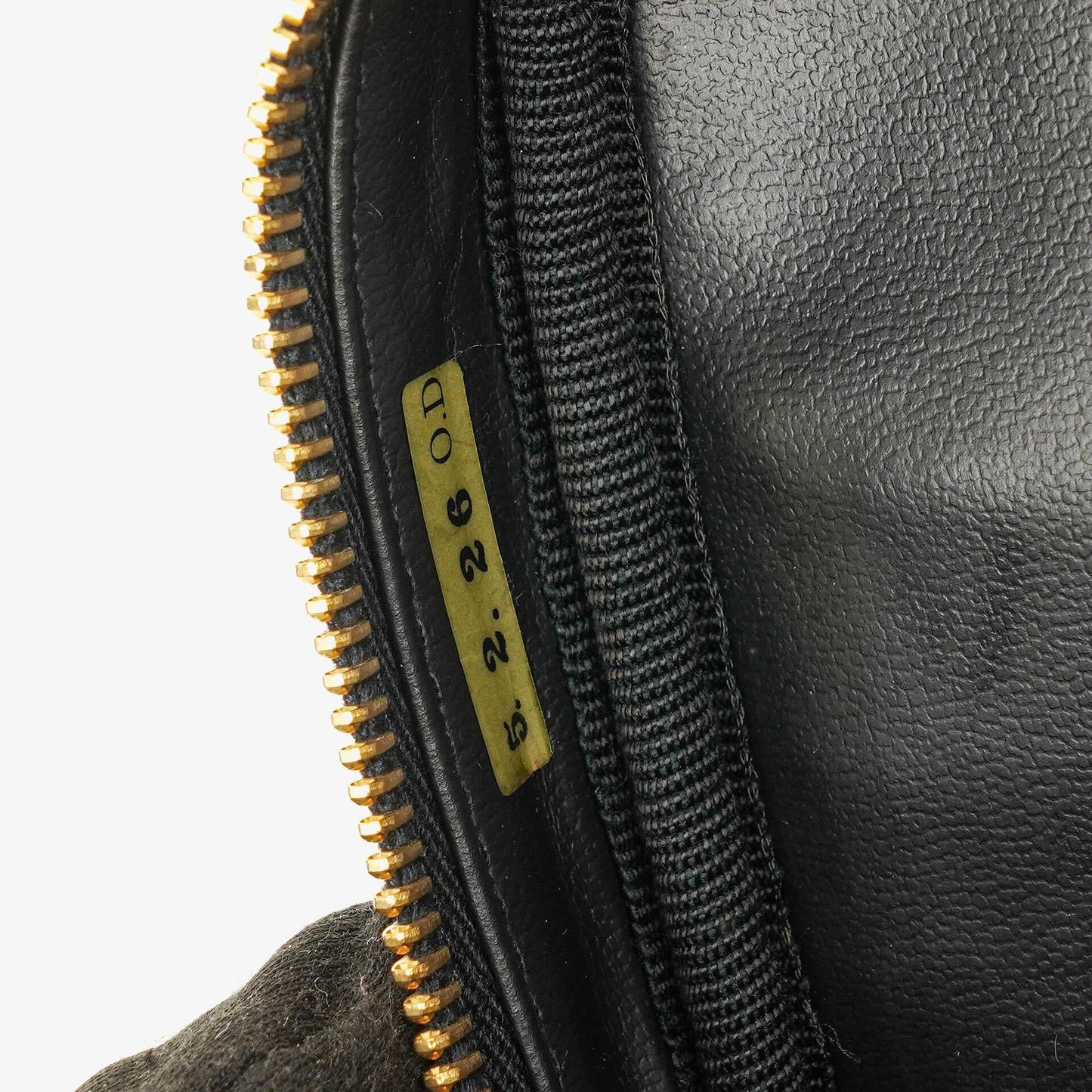 Chanel Vanity Case aus schwarzem gestepptem Leder