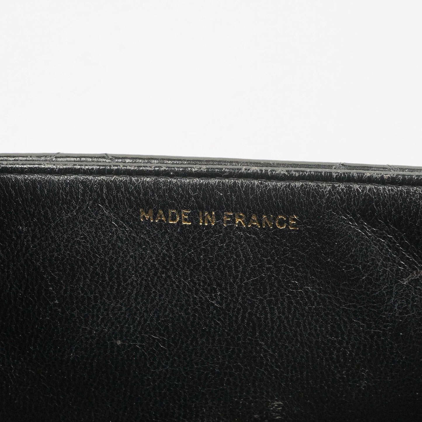 Chanel CC Flap Doppelketten-Tasche aus schwarzem gestepptem Patentleder
