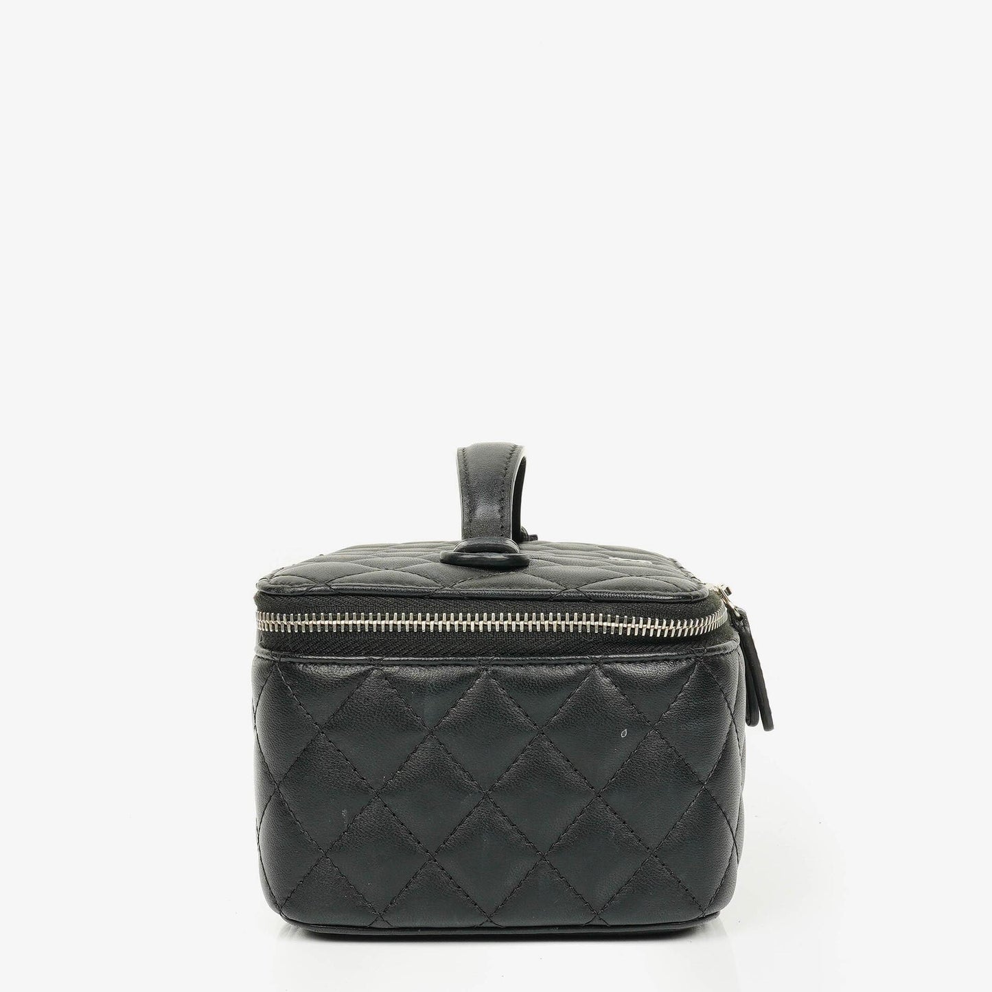 Chanel Vanity Case in Schwarz mit Steppung
