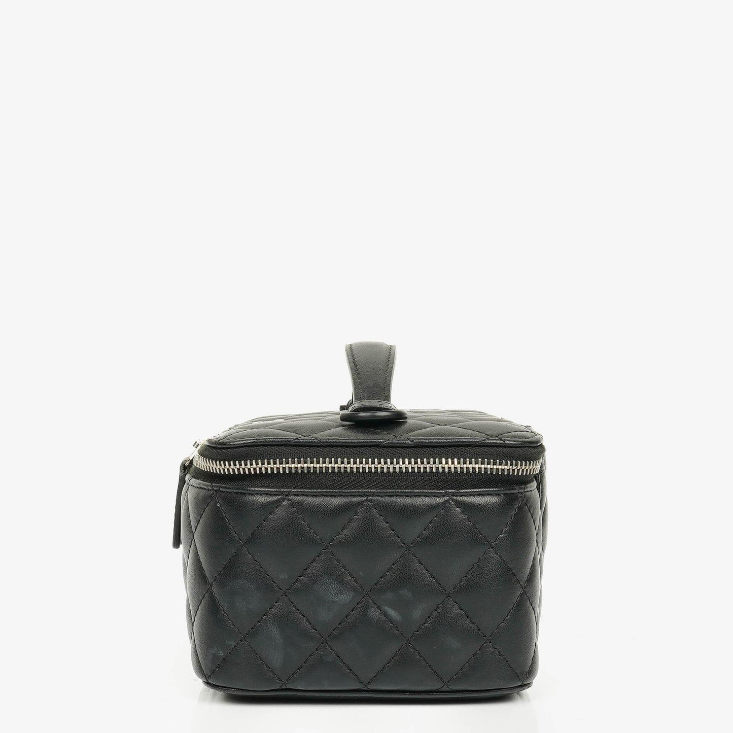Chanel Vanity Case in Schwarz mit Steppung