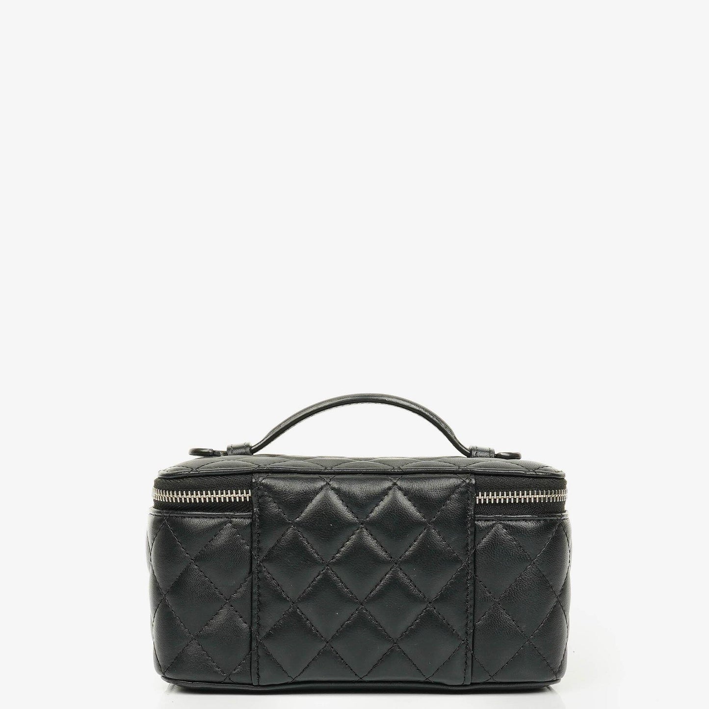 Chanel Vanity Case in Schwarz mit Steppung