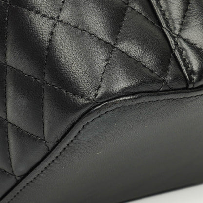 Chanel Vanity Case in Schwarz mit Steppung