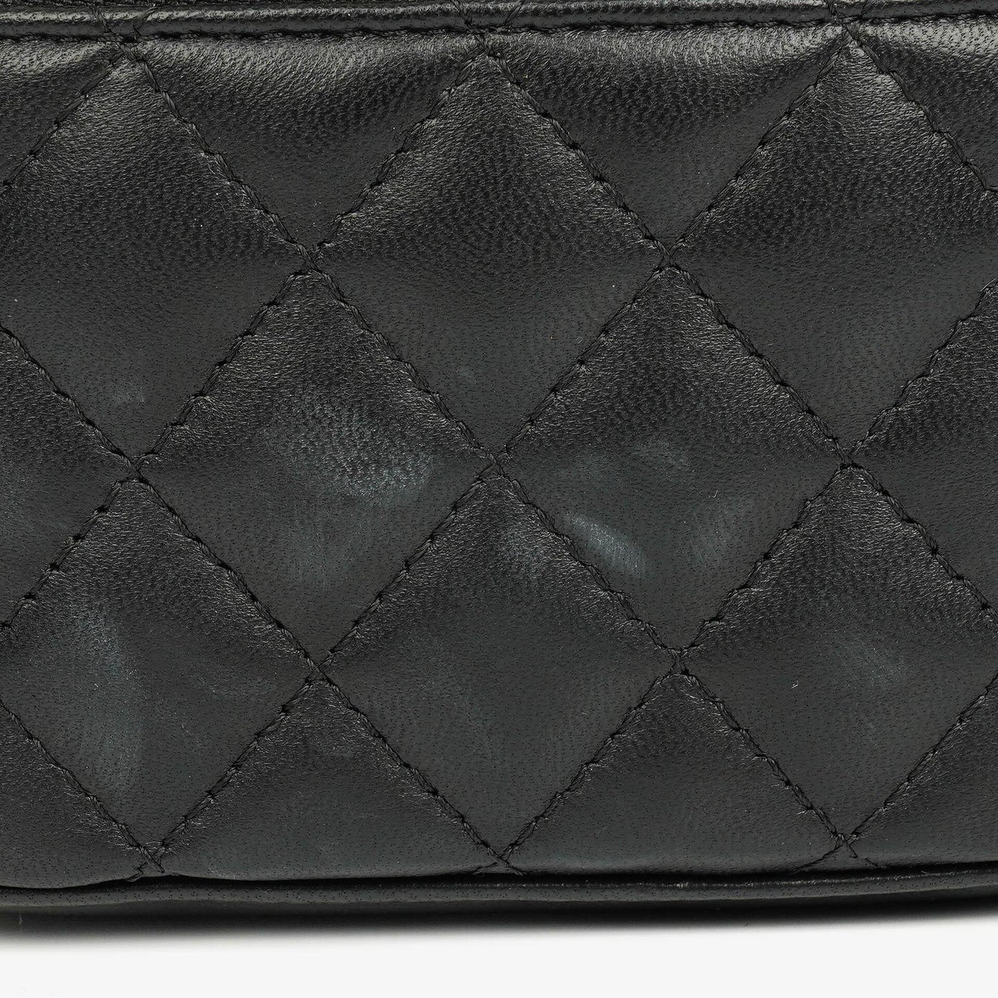 Chanel Vanity Case in Schwarz mit Steppung