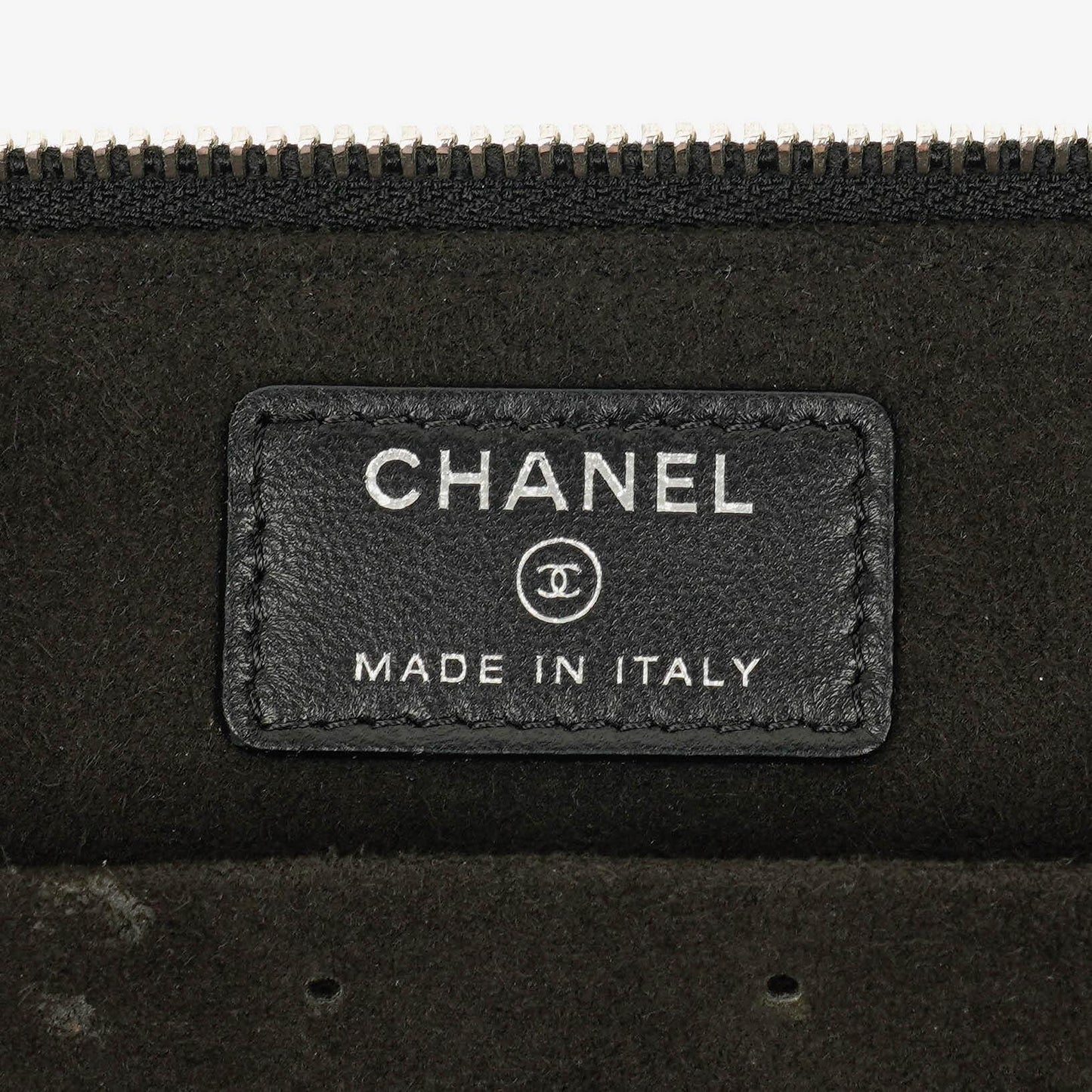 Chanel Vanity Case in Schwarz mit Steppung