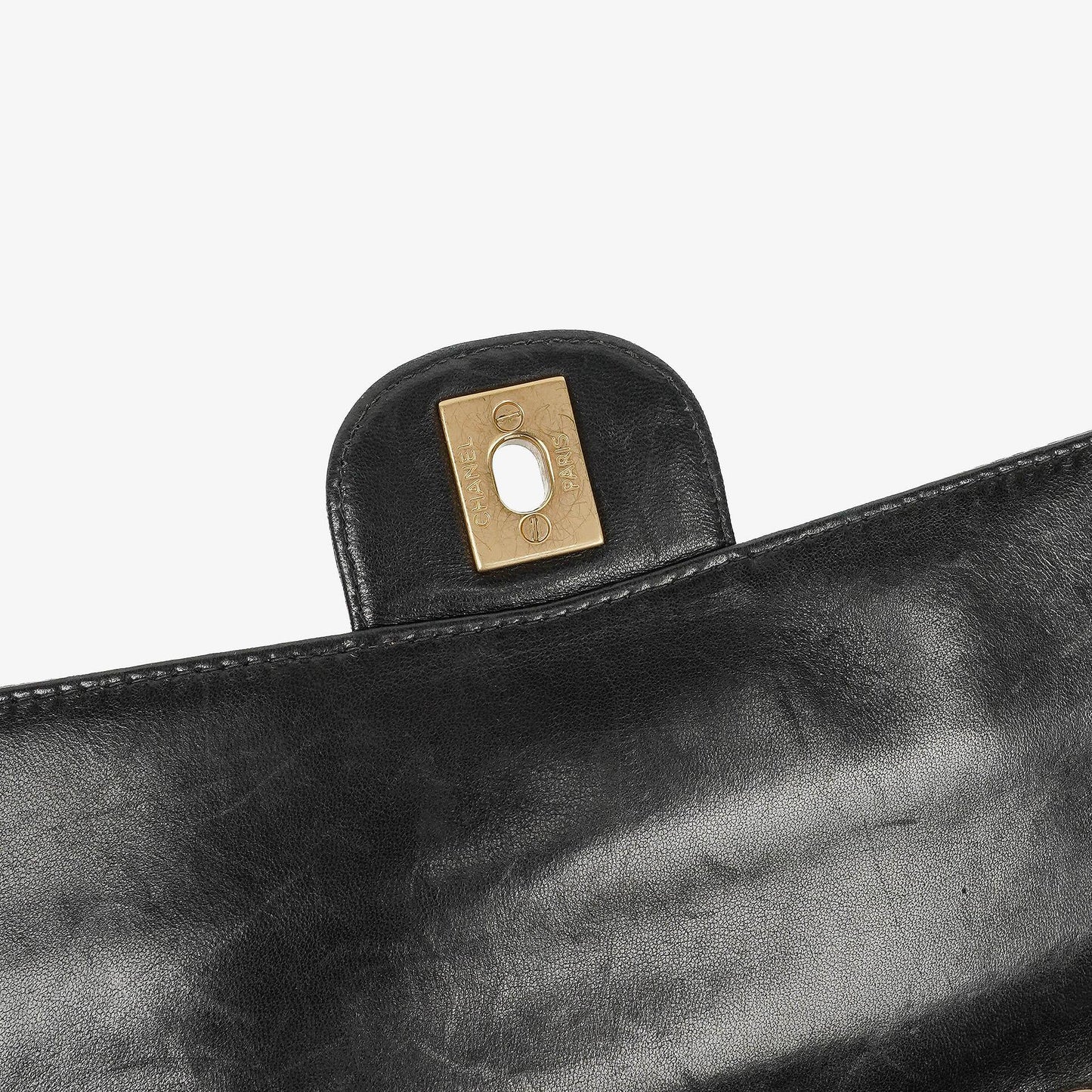 Chanel Travel Line Chocolate Bar Single Flap Tasche in Schwarz