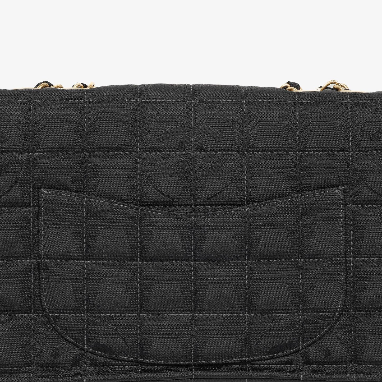 Chanel Travel Line Chocolate Bar Single Flap Tasche in Schwarz