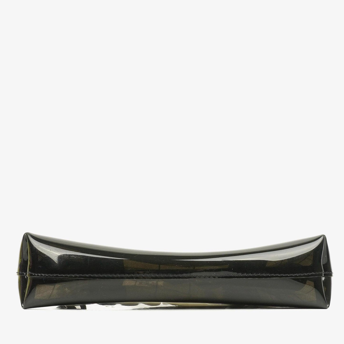 Chanel Schultertasche aus schwarzem Vinyl mit Maison-Fensterdruck, 2003-2004