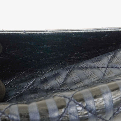 Chanel 2.55 Reissue 227 Jumbo Flap Tasche in Blau Metallic gestreiftem gestepptem Kalbsleder