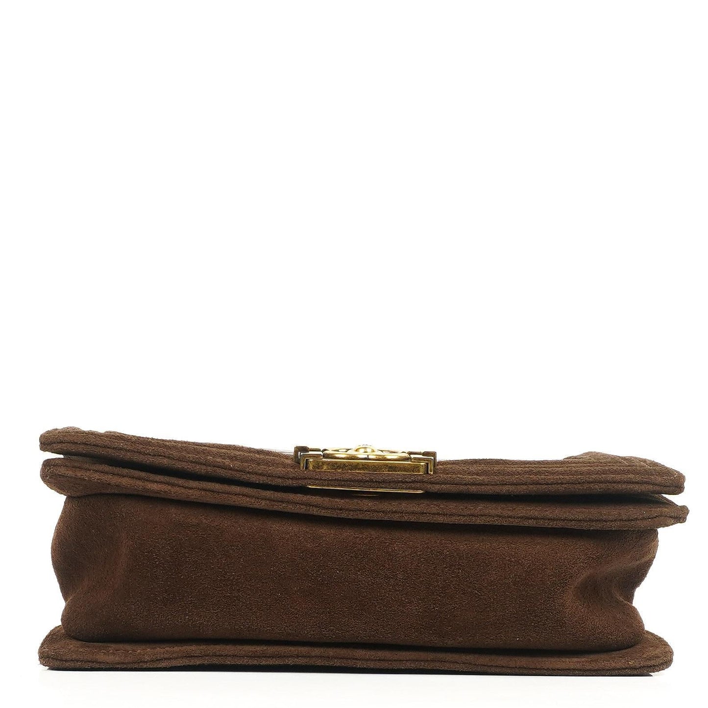 Chanel Boy Mittelgroße Flap Tasche Burgunder Gestepptes Abgenutztes Kalbsleder Gealterte Goldbeschläge, 2013-2014