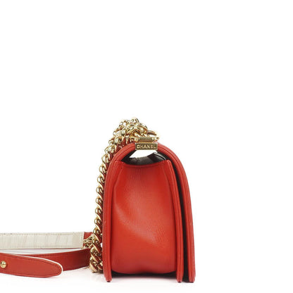 Chanel Boy Flap Tasche aus rotem Leder