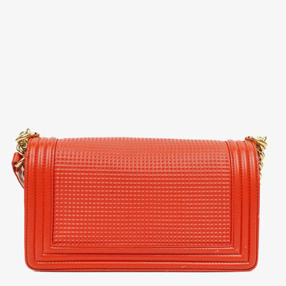 Chanel Boy Flap Tasche aus rotem Leder