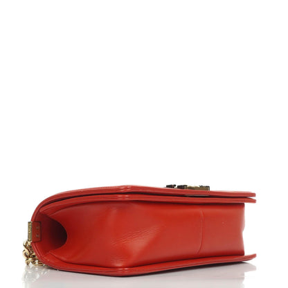 Chanel Boy Flap Tasche aus rotem Leder