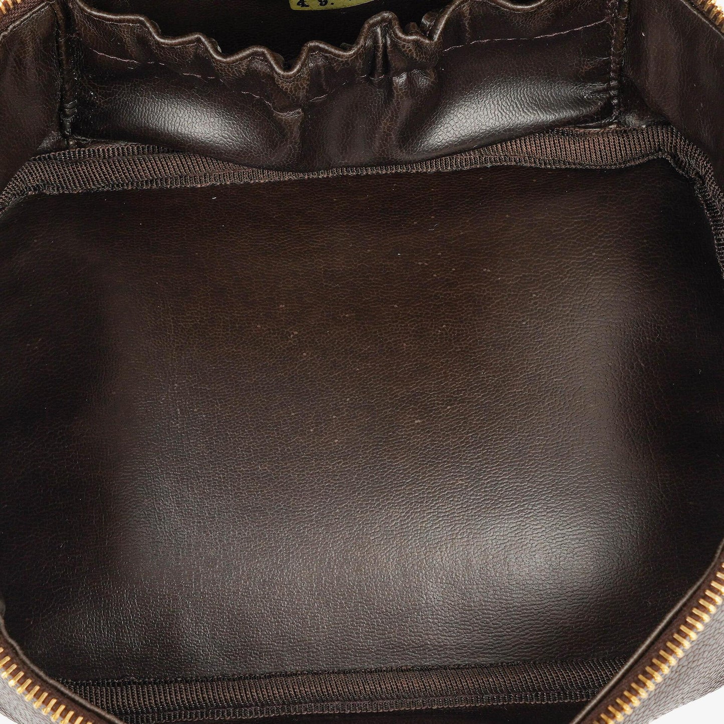 Chanel Braun Caviar Gestepptes Leder Timeless Kosmetiktasche