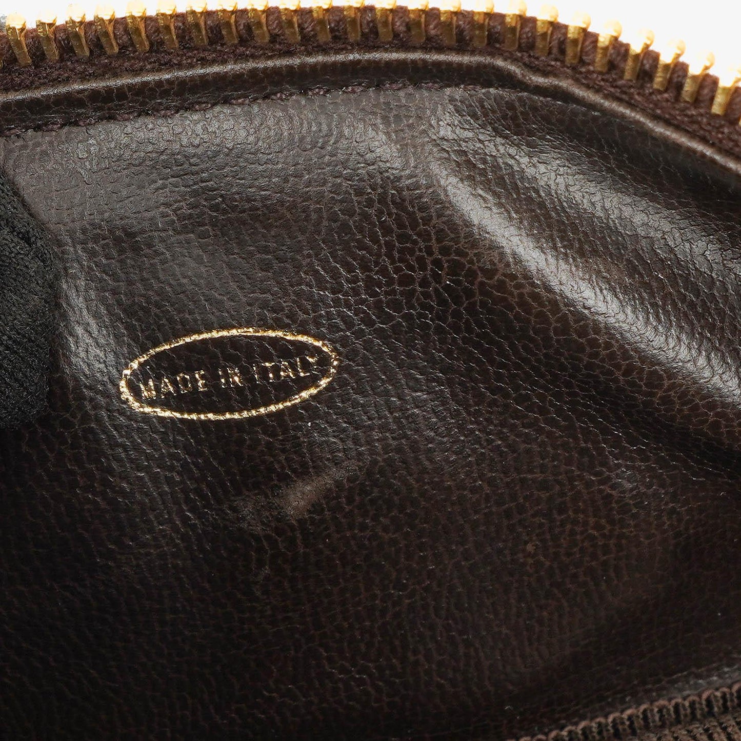 Chanel Braun Caviar Gestepptes Leder Timeless Kosmetiktasche