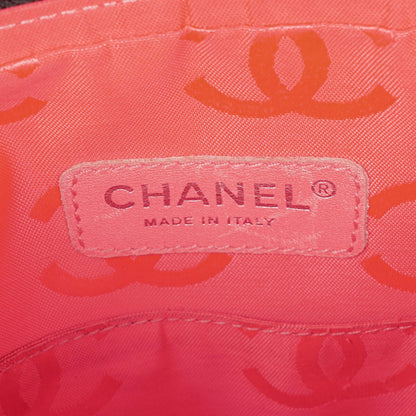 Chanel Cambon Medium Messenger Tasche aus schwarzem gestepptem Leder