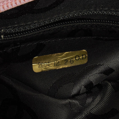 Chanel Cambon mittelgroße Messenger-Tasche aus rosa gestepptem Leder