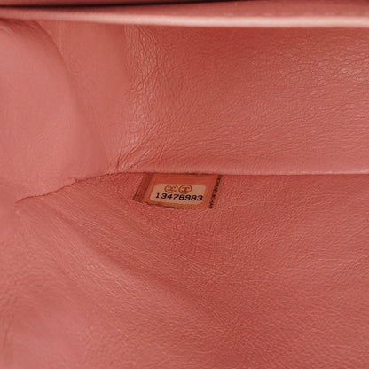 Chanel Camellia Limited Edition Print Tweed Mittelgroße Double Flap Tasche Silberfarbene Beschläge