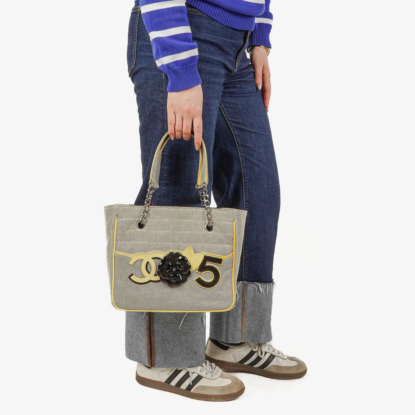 Chanel Camellia N°5 Chocolate Bar Tote Tasche