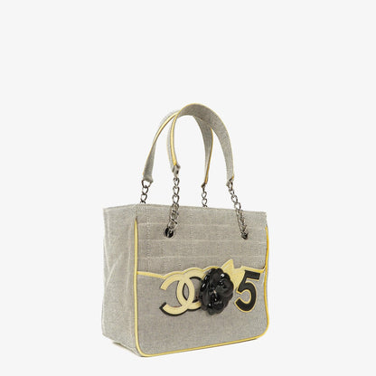 Chanel Camellia N°5 Chocolate Bar Tote Tasche