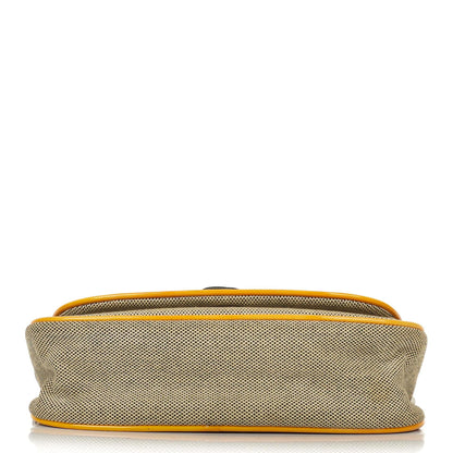 Chanel Camellia No. 5 CC Canvas Klapptasche