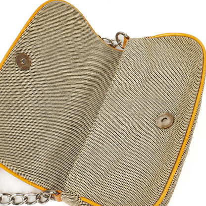 Chanel Camellia No. 5 CC Canvas Klapptasche